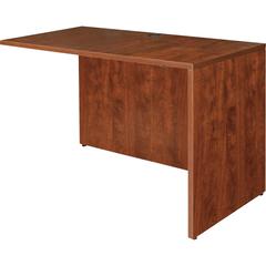 Lorell Essentials Series Return Shell - 29.5" Height x 41.4" Width x 23.6" Depth - Finish: Cherry, Laminate - Leveling Glide - 1 Each