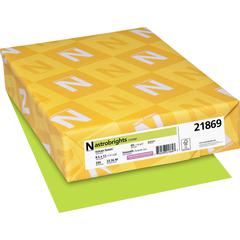 Astrobrights Color Cover Stock - Green - Letter - 8 1/2" x 11" - 65 lb Basis Weight - 250 / Pack - FSC - Acid-free, Lignin-free - Green