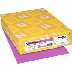 Astrobrights Color Cover Stock - Orchid - Letter - 8 1/2" x 11" - 65 lb Basis Weight - 250 / Pack - FSC - Acid-free, Lignin-free - Outrageous Orchid