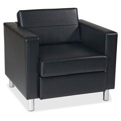 Wall Street PAC51 Pacific Arm Chair - 32" x 31" x 29.5" - Vinyl Black Seat