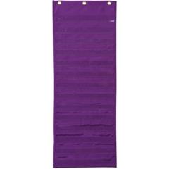 Pacon&reg; Dry Erase Activity Pocket Chart - 13" x 34" - 1 Chart - 14 Pockets - 14 Dry Erase Cards - English/Spanish Translated Title Card