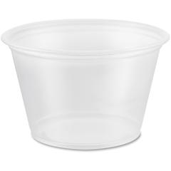 Dart 4 oz Conex Complements Portion Containers - Serving, Transporting - White, Clear - Polypropylene Body - 125/Pack - 20 / Carton