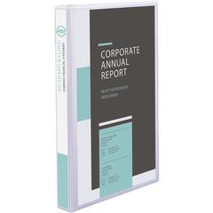 Avery&reg; Legal Three-Ring View Binder - 1" Binder Capacity - Legal - 8 1/2" x 14" Sheet Size - 175 Sheet Capacity - 3 x Round Ring Fastener(s) - 2 Pocket(s) - Polypropylene - Clear - Recycled - Dura