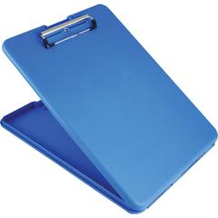 Saunders SlimMate Storage Clipboard - 0.50" Clip Capacity - Polypropylene - Blue - 1 Each