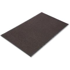 Crown Mats Needle-rib Wiper/Scraper Mat - Indoor - 60" Length x 36" Width x 0.313" Thickness - Rectangular - Polyethylene Terephthalate (PET), Polypropylene, Vinyl - Brown - 1Each