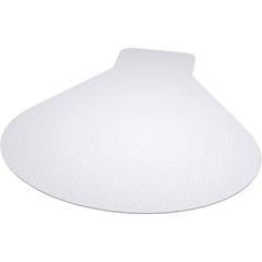 ES ROBBINS EverLife Workstation Chair Mat - Medium Pile Carpet, Workstation - 60" Length x 66" Width - Lip Size 12" Length x 20" Width - Vinyl - Clear
