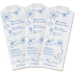 Necessities Necessities Courtesy Bags - 3" Width x 7.75" Length x 1.50" Depth - White - Paper - 500/Carton - Disposal, Home, Restroom, Sanitary