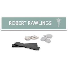 Deflecto Cubicle Nameplate Sign Holder - 8.5" Width x 2" Height - Rectangular Shape - Wall Mountable - Insertable, Magnetic - Plastic - Clear, Clear - 1 Each