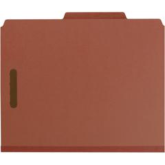 Smead 2/5 Tab Cut Letter Recycled Classification Folder - 3" Folder Capacity - 8 1/2" x 11" - 3" Expansion - 2 x 2K Fastener(s) - Top Tab Location - Right of Center Tab Position - 3 Divider(s) - Press