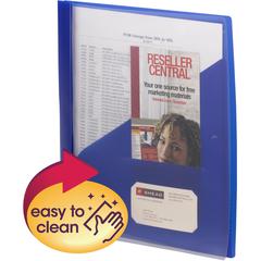Smead Letter Report Cover - 8 1/2" x 11" - Polypropylene - Blue - 5 / Pack