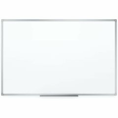 Mead Basic Dry-Erase Board - 72.6" (6.1 ft) Width x 48.6" (4.1 ft) Height - White Melamine Surface - Silver Aluminum Frame - Durable, Marker Tray - 1 Each
