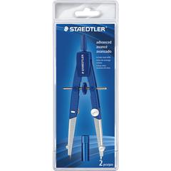 Staedtler 2-piece Advanced Student Compass - Metal, Plastic - Blue, Silver - 1 Each