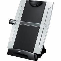 Office Suites&trade; Desktop Copyholder with Memo Board - 15" Height x 10.3" Width x 6" Depth - Black, Silver