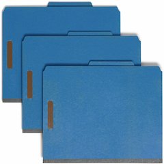 Smead 2/5 Tab Cut Letter Recycled Classification Folder - 8 1/2" x 11" - 2" Expansion - 2 x 2K Fastener - 2" Fastener Capacity - Top Tab Location - Right of Center Tab Position - 2 Divider - 25 pt. - 