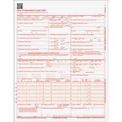 TOPS CMS-15000 Health Insurance Claim Forms - 20 lb - 11" x 8.50" Sheet Size - White Sheet(s) - Red Print Color - 1 Pack