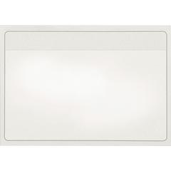 Cardinal Self-Adhesive Polypropylene Pockets - 3.6" Height x 5.3" Width - 100 mil Thickness - 1 x Card Capacity - 5" x 3" Sheet - Ring Binder - Rectangular - Clear - Polypropylene - 100 / Box