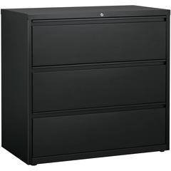 Lorell Fortress Series Lateral File - 42" Width x 18.8" Depth x 40.1" Height - 3 x Drawer(s) for File - A4, Legal, Letter - Lateral - Anti-tip, Security Lock, Ball Bearing Slide, Reinforced Base, Leve