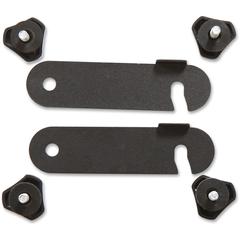 Lorell Preference Training Table Connector - 4.63" Width x 1.25" Depth x 0.37" Height - Metal - Black - 1 Set
