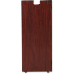 Lorell Essentials Series Credenza Half Leg - Rectangular Base - 28" Height x 11.75" Width x 1" Depth - Assembly Required - Laminated, Mahogany - 1 Each