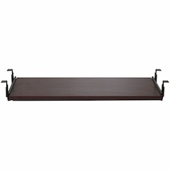 Lorell Universal Keyboard Tray - 25.6" Width x 15.1" Depth - Mahogany - 1 Each