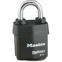 Master Lock Pro Series Rekeyable Padlock - Keyed Different - 0.31" Shackle Diameter - Cut Resistant, Pry Resistant, Weather Resistant - Steel - Black - 1 Each