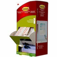 Command Poster Strips Trial Pack - 2.13" Length x 0.75" Width - White - Foam - Stain Resistant, Damage Resistant - For Photo, Poster, Calendar, Wood, Tile, Metal, Painted Surface, Wall - 4/Pack - 1 Ca