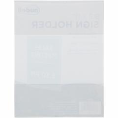 Golite nu-dell Cubicle Sign Holder - 1 Each - 8.5" Width x 11" Height - Rectangular Shape - Wall Mountable, Cubicle-mountable - Hook & Loop Fastener Closure - Photo, Award, Locker, File Cabinet - Acry