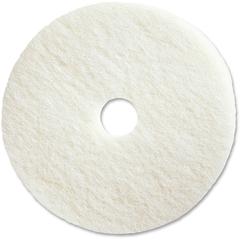 Genuine Joe Polishing Floor Pad - 20" Diameter x 1" Thickness - Polishing, Floor - 350 rpm Maximum Speed Supported - Resilient, Flexible, Dirt Remover, Soft, Non-abrasive, Long Lasting - Fiber, Resin 