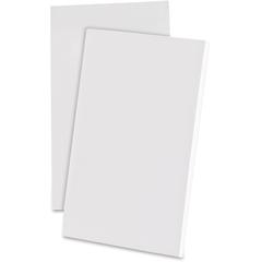 Ampad Recycled Glue Top Scratch Pad - 100 Sheets - Plain - Glued - Unruled Front Ruling - 15 lb Basis Weight - 3" x 5" Sheet Size - 0.31" Height x 4" Width x 6" Length - White Paper - Rigid, Chipboard