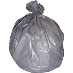 Heritage Super Heavy Gray LLD Can Liners - 60 gal Capacity - 58" Length x 38" Width x 1.10 mil (28 Micron) Thickness - Low Density - Gray - Linear Low-Density Polyethylene (LLDPE) - Can - 1 Carton