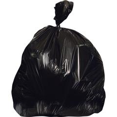 Heritage Black Linear Low Density Can Liners - 56 gal Capacity - 47" Length x 43" Width x 0.70 mil (18 Micron) Thickness - Low Density - Black - Linear Low-Density Polyethylene (LLDPE) - Can, Waste Di