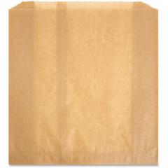 Health Gards Receptacle Liners - 10" Length x 9.25" Width x 3.25" Depth - Brown - Paper, Wax - 250 / Carton
