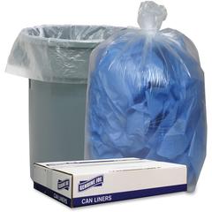 Genuine Joe Low Density Can Liners - 60 gal Capacity - 58" Length x 38" Width x 1.40 mil (36 Micron) Thickness - Low Density - Clear - Recycled - 100 / Carton