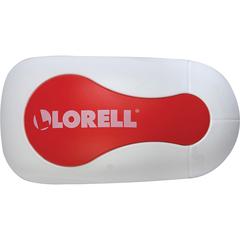 Lorell Rare Earth Magnet Board Eraser - Magnetic - Black, White - Plastic - 1Each