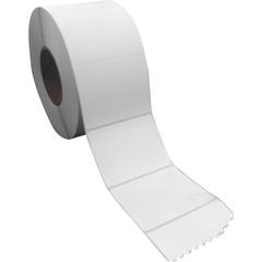 Sparco Direct Thermal Labels - 4" Width x 3" Length - Rectangle - Direct Thermal - White - 1900 / Roll - 7600 Total Label(s) - 4 / Carton
