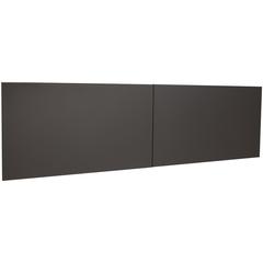 Lorell Fortress Modular Series Stack-On Hutch Door Kit - 60" Width - Lockable, Reinforced - Steel - Charcoal - 1 Each