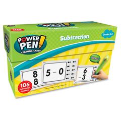 Teacher Created Resources Power Pen Subtraction Cards - Theme/Subject: Learning - Skill Learning: Subtraction - 53 Pieces - 1 Each