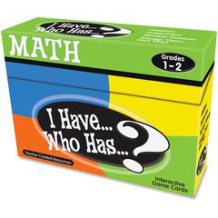 Teacher Created Resources 1&2 I Have Who Has Math Game - Educational - 1 Each
