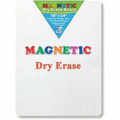 Flipside Magnetic Dry Erase Board - 18" (1.5 ft) Width x 24" (2 ft) Height - White Surface - Rectangle - Magnetic - 1 Each