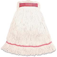 Genuine Joe Narrow Band Large Mophead - Large - Rayon, Cotton, Fiber, Cotton - 1Each