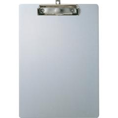 Officemate Aluminum Clipboard - 8 1/2" x 11" - Aluminum - Silver - 1 Each
