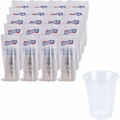Genuine Joe 12 oz Clear Plastic Cups - 12 fl oz - Clear - Plastic - Cold Drink, Beverage - 25/Pack - 20 / Carton