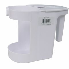 Genuine Joe Toilet Bowl Mop Caddy - White - 12 / Carton