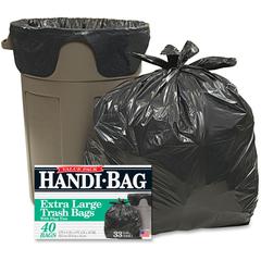 Berry Handi-Bag Wastebasket Bags - Medium Size - 33 gal Capacity - 40" Length x 32" Width x 0.70 mil (18 Micron) Thickness - 40/Box - 6 / Carton