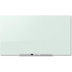 Quartet InvisaMount Magnetic Glass Dry-Erase Board - 74" (6.2 ft) Width x 42" (3.5 ft) Height - White Tempered Glass Surface - Horizontal - Magnetic - Assembly Required - 1 Each