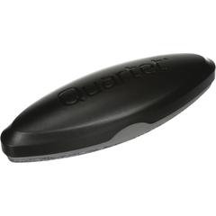 Quartet Magnetic 2-in-1 Eraser - 2" Width x 6.50" Length - Used as Ink Remover, Dust Remover, Spot Remover - Magnetic, Comfortable Grip - Black - Felt, Foam - 1Each