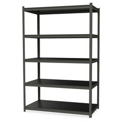Iron Horse Riveted Steel Shelving 5-Shelf Unit, 18Dx36Wx72H, Gunmetal Gray/Black
