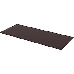 Lorell Training Tabletop - Espresso Rectangle, Laminated Top - Adjustable Height - 72" Table Top Width x 30" Table Top Depth x 1" Table Top Thickness - Assembly Required - 1 Each