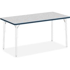 Lorell Classroom Activity Tabletop - Gray Nebula Rectangle, High Pressure Laminate (HPL) Top - 60" Table Top Width x 30" Table Top Depth x 1.13" Table Top Thickness - 1 Each