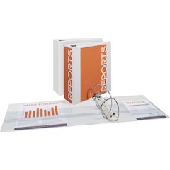 Avery&reg; Durable View Binders - EZD Rings - 4" Binder Capacity - Letter - 8 1/2" x 11" Sheet Size - 780 Sheet Capacity - 3 Ring - Fastener: D-Ring - Pocket: 4, Internal - Poly - White - Recycled - E